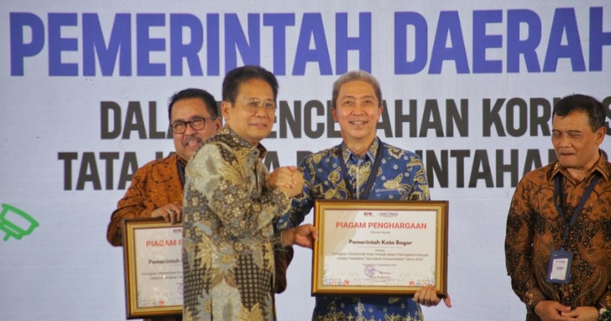 Pemkot Bogor Raih Peringkat Pertama sebagai Pemerintahan Kota Terbaik dari KPK - portal7.co.id